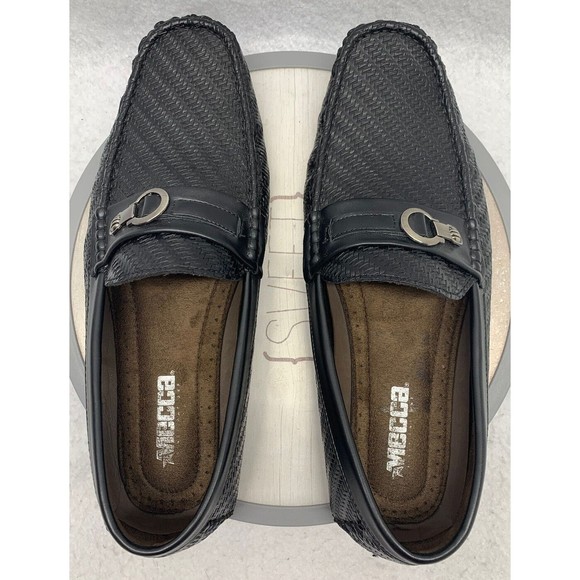 Mecca Driving Moccasins Casual Shoes Black Men’s Size US 12 Slip On Lightweight - Picture 8 of 14